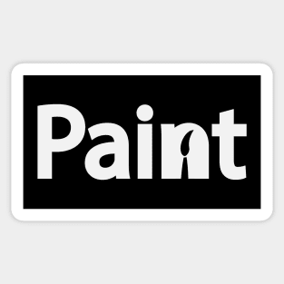 Paint Text Design Sticker